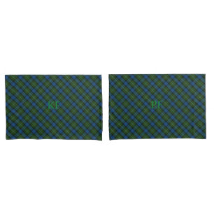 Fergusson Official Tartan with monogram / initials Pillowcase