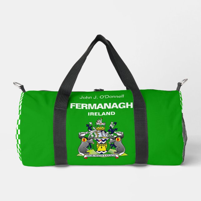 Fermanagh Ireland - Irish Personalized Duffle Bag (Front)