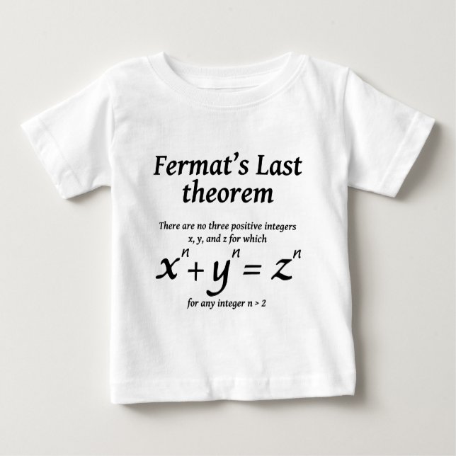 Fermat's Last Theorem Baby T-Shirt (Front)