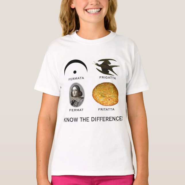 Fermatta: Know the Difference T-Shirt (Front)