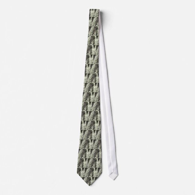 Fern Artistic Abstract Tie (Front)