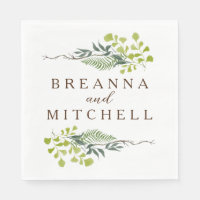 Fern Eucalyptus Hand-Drawn Greenery Wedding