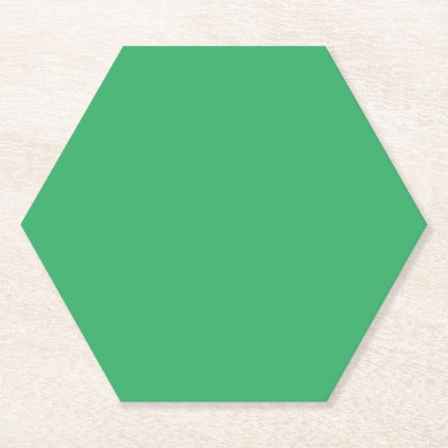  Fern,Frog Green,Gulf Stream, Paper Coaster (Front)