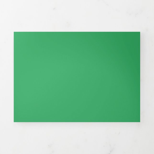 Fern,Frog Green,Gulf Stream, Tri-Fold Card (Cover)