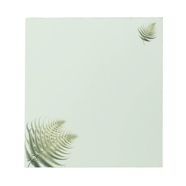 Fern Fronds Foliage Notepad (Front)