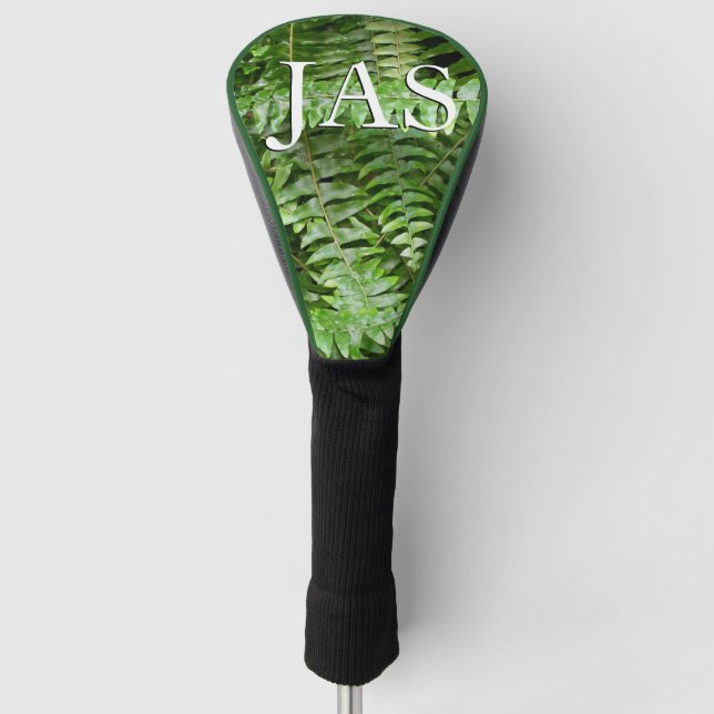 Fern Fronds I Green Nature Golf Head Cover (Front)