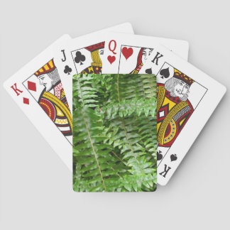 Fern Fronds I Green Nature Playing Cards
