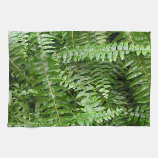 Fern Fronds I Green Nature Tea Towel