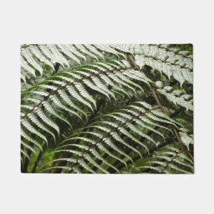 Fern Fronds II Dark Green Nature Doormat