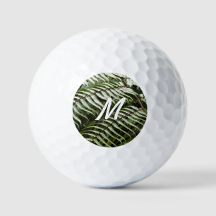 Fern Fronds II Dark Green Nature Golf Balls