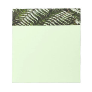 Fern Fronds II Dark Green Nature Notepad