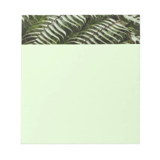 Fern Fronds II Dark Green Nature Notepad