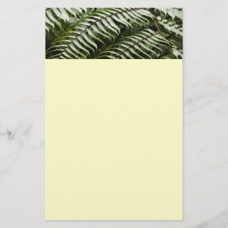 Fern Fronds II Dark Green Nature Stationery
