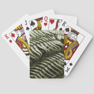 Fern Fronds II Green Nature Playing Cards
