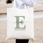 Fern Green Custom Bridal Party Bridesmaid Gift Tote Bag<br><div class="desc">Looking for the perfect gift for your bridesmaids? Look no further than our personalised tote bags! Each tote bag is made with high quality materials and features a monogram or logo. Whether you're planning a small bachelorette party or a large wedding, these tote bags are the perfect way to show...</div>