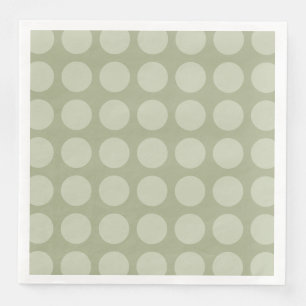 Fern Green Polka Dot Pattern Napkin