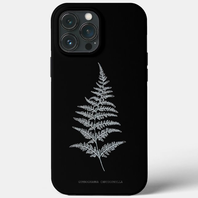 Fern - Gymnogramma Chrysophylla. X-ray effect – 01 Case-Mate iPhone Case (Back)