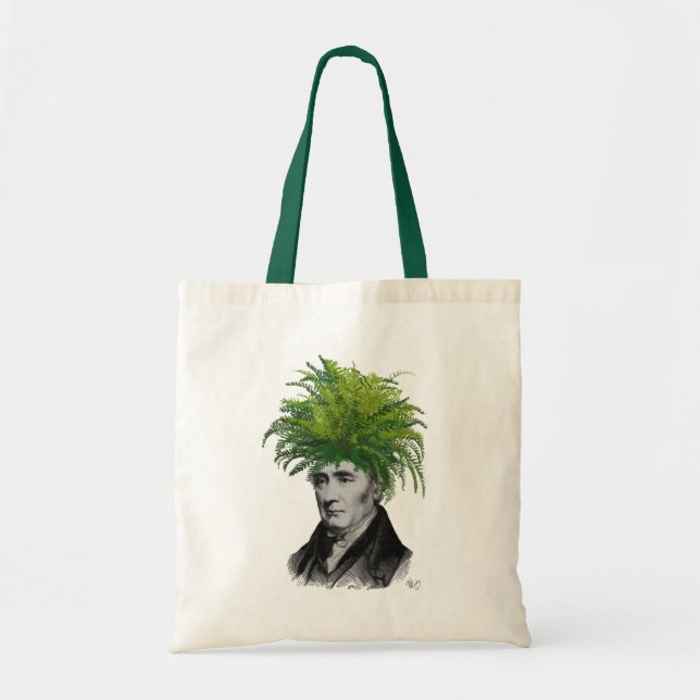 Fern Head Plant Head Tote Bag (Front)