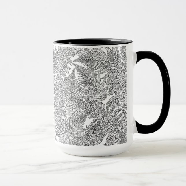 Fern in black and white mug (Right)