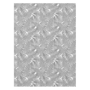 Fern in black and white tablecloth