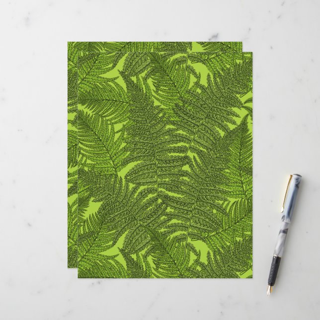 Fern in green (Front/Back In Situ)