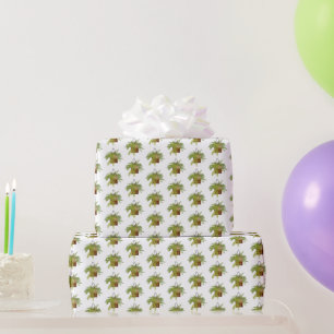 Fern Ivy Hanging Plant Botanical Illustration Art Wrapping Paper