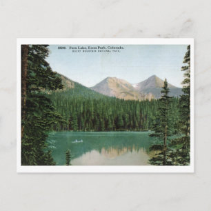 Fern Lake, Estes Park, Colorado Vintage Postcard