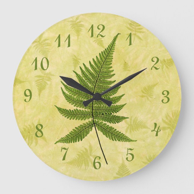 Fern Large Clock (Front)