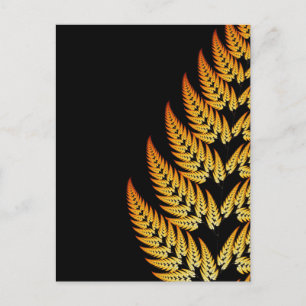 Fern leaf postcard