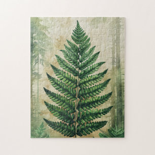 Fern Leaves Botanical Jigsaw Puzzle