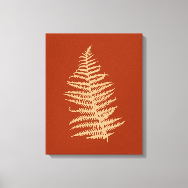 Fern Leaves Fall Autumn  Canvas Print (Front)