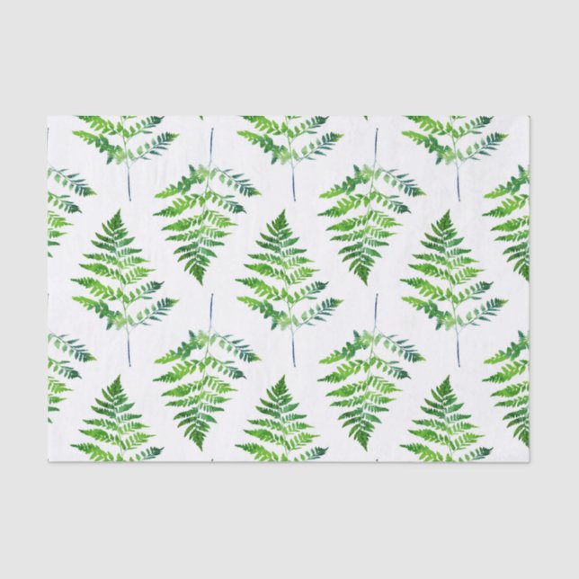 Fern Leaves Pattern Tissue Paper (Front)