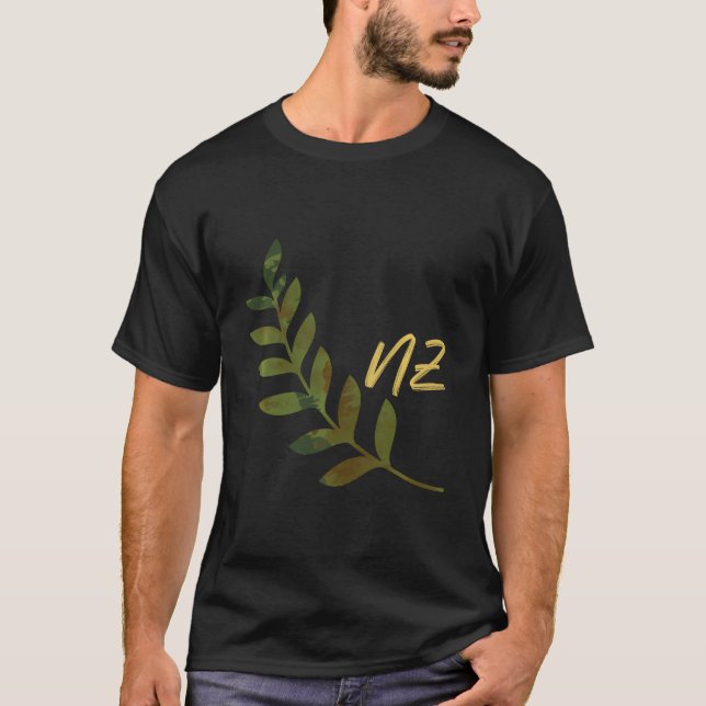 Fern Nz New Zealand T-Shirt (Front)