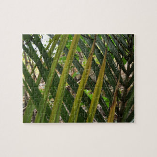 fern pattern puzzle green on green