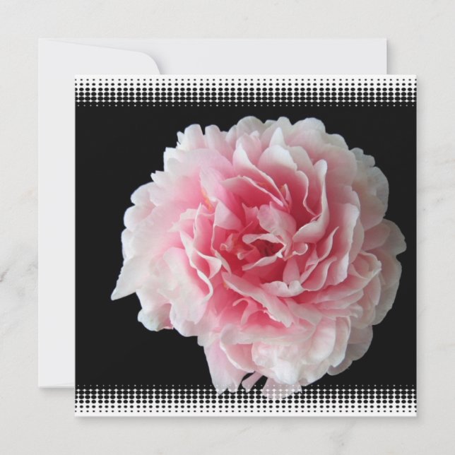 Fern Peony Invitation (Front)