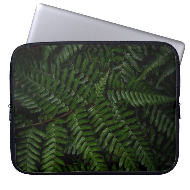 Fern plant laptop sleeve (Front)