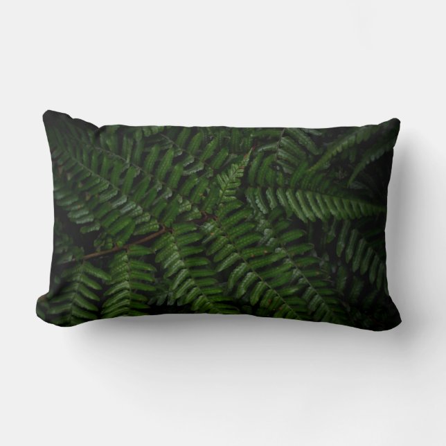Fern plant lumbar cushion (Front)