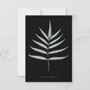 Fern - Polypodyum Grandidens - X-ray effect - 10 Thank You Card