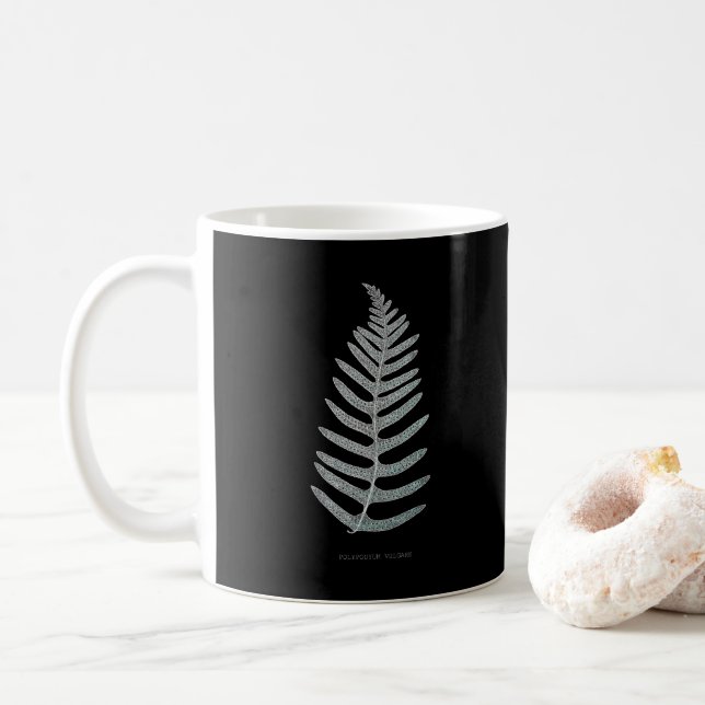 Fern - Polypodyum Vulgare - X-ray effect - 09 Coffee Mug (With Donut)