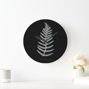 Fern - Polypodyum Vulgare - X-ray effect - 09 Large Clock