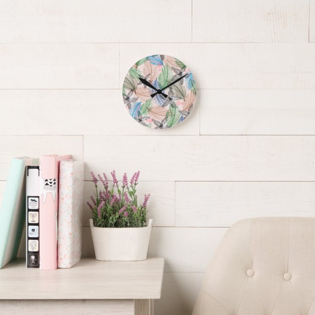 Fern Wall Clock (Reading Room)
