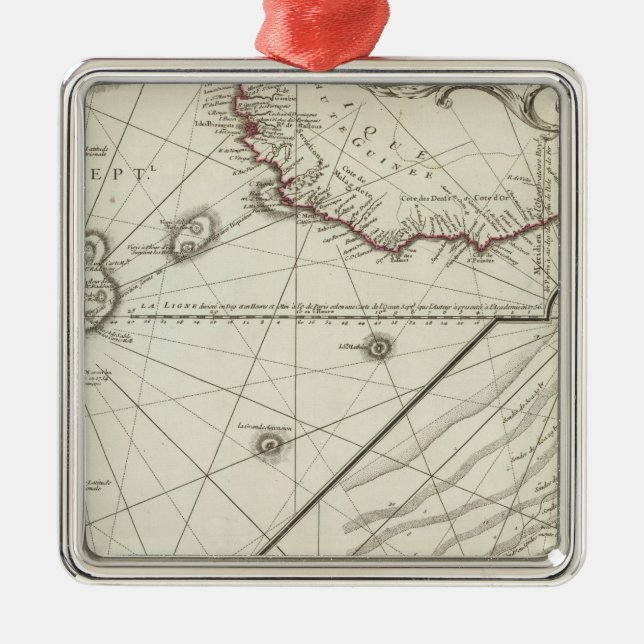 Fernand de Noronha Island Metal Tree Decoration (Front)