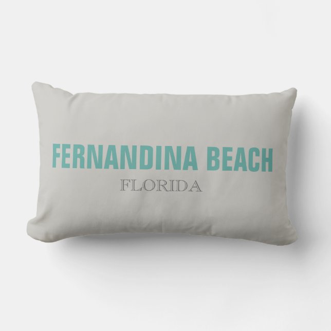 Fernandina Beach Florida Beach Throw Pillow (Front)
