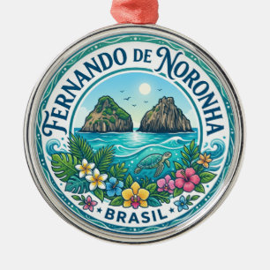 Fernando de Noronha Brazil Metal Tree Decoration
