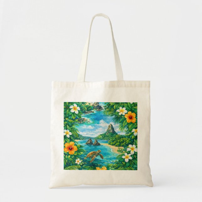 Fernando de Noronha Tropical Beach Tote Bag (Front)