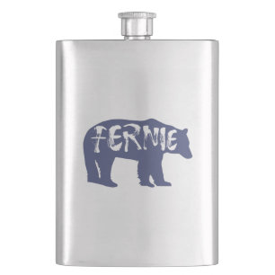 Fernie British Columbia Bear Hip Flask