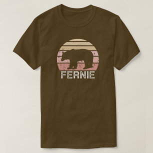 Fernie British Columbia Retro Bear T-Shirt