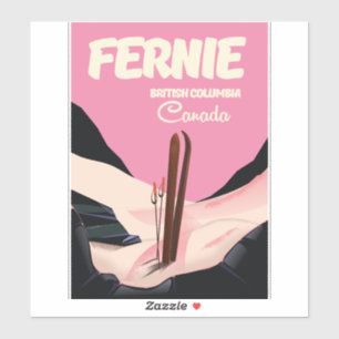 Fernie British Columbia Ski poster