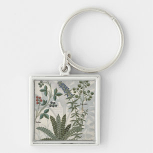 Ferns, Brambles and Flowers Key Ring