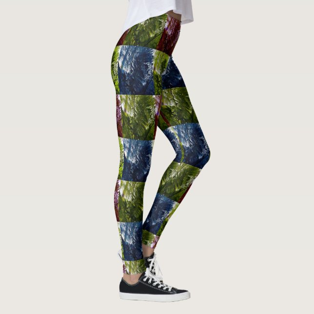 Ferns In Four Colors, Leggings (Right)